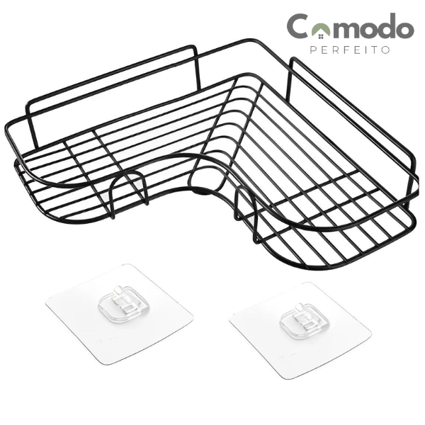 Kit 2 Prateleiras Adesivas de Parede para Banheiro